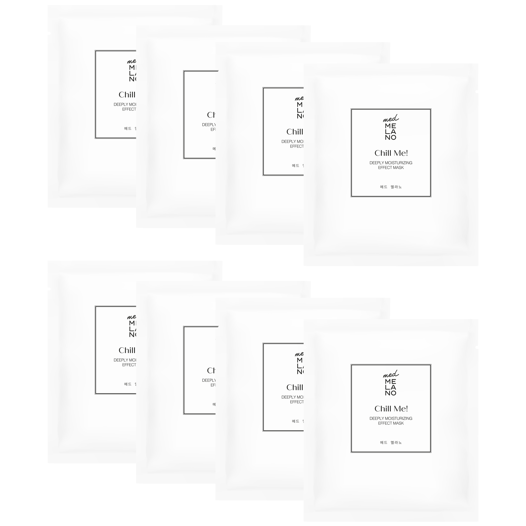 MedMelano - Chill Me! Deeply Moisturizing Effect Mask Maska głęboko nawilżająca dla skóry zestresowanej 25,5g x 8 szt