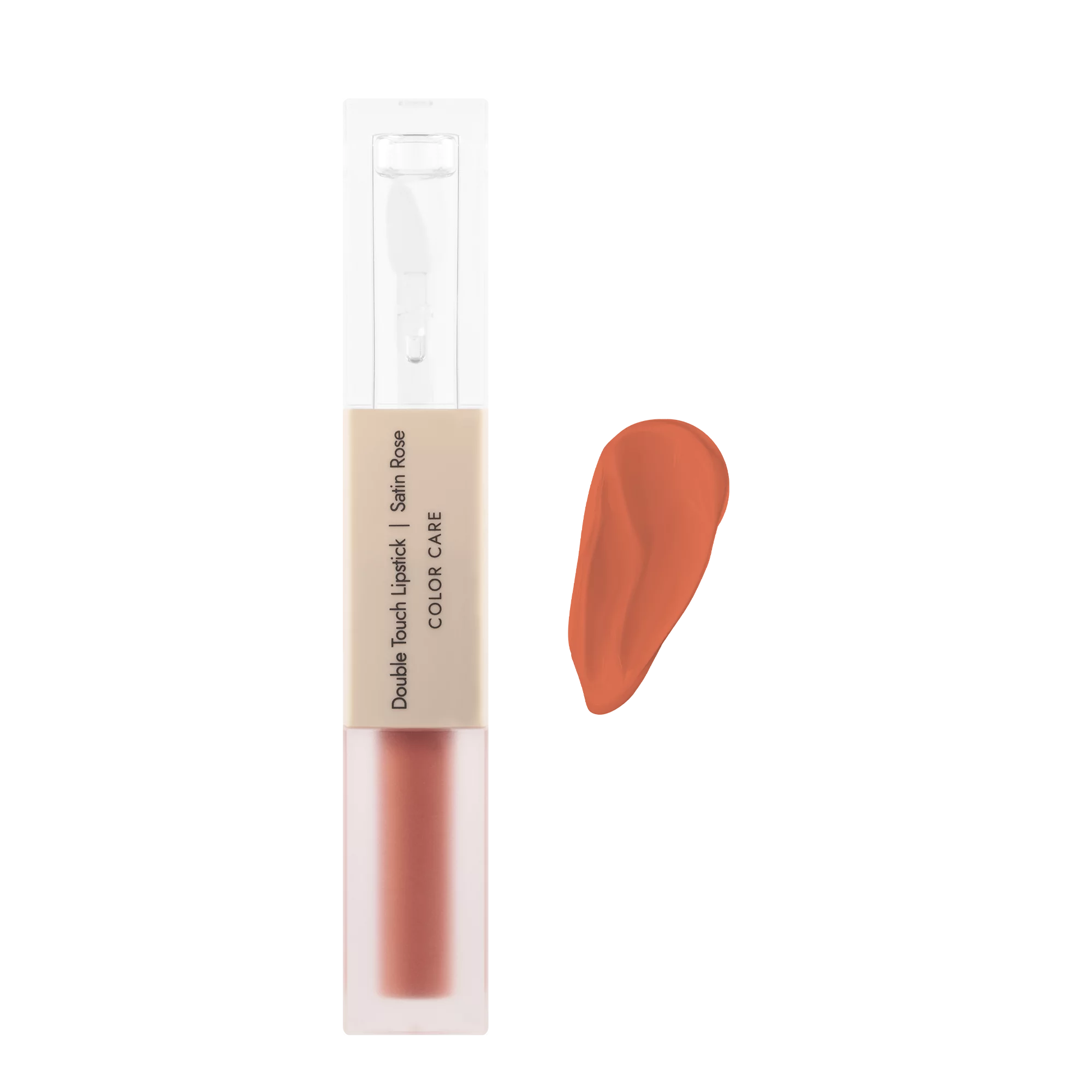 Dermomedica - Double Touch Lipstick Dwufazowa pomadka o ekstremalnej trwałości i zmysłowym połysku SATIN ROSE 2 x 1,72 ml