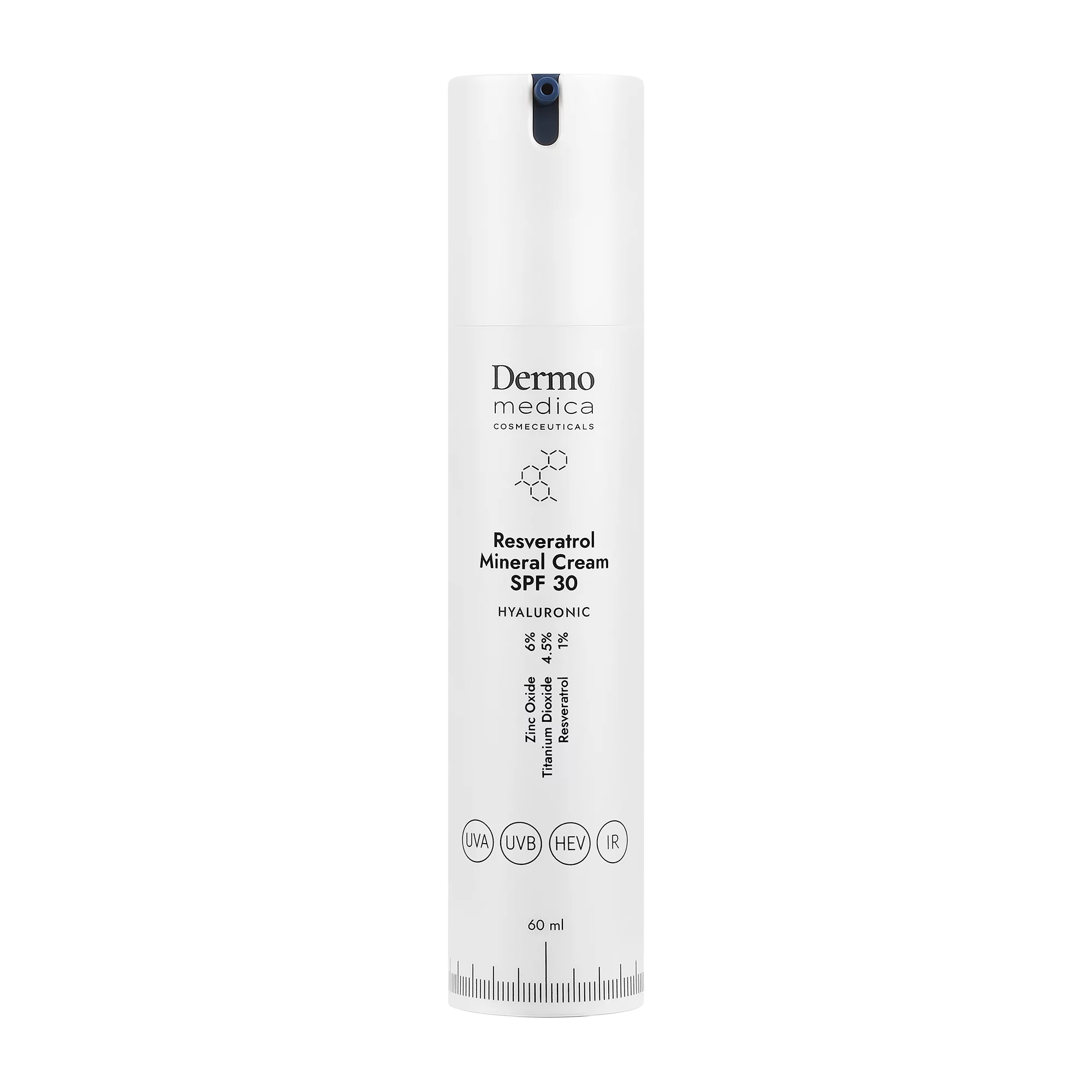 Dermomedica - Resveratrol mineral cream Przeciwzmarszczkowy krem z resweratrolem i filtrem SPF 30 60 ml