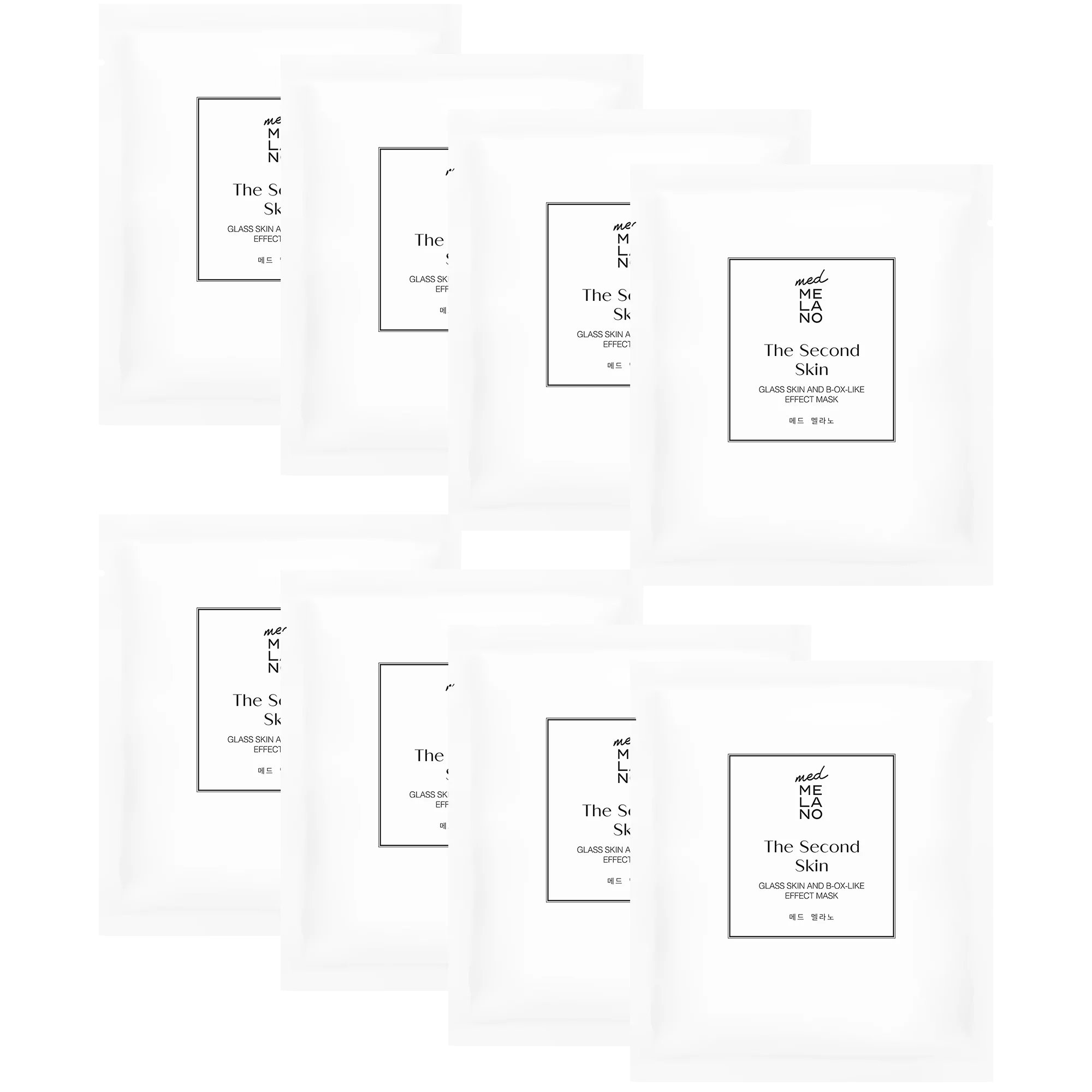 MedMelano - The Second Skin Glass Skin And B-OX-Like Effect Mask Maska dająca efekt drugiej skóry 34 g x 8 szt