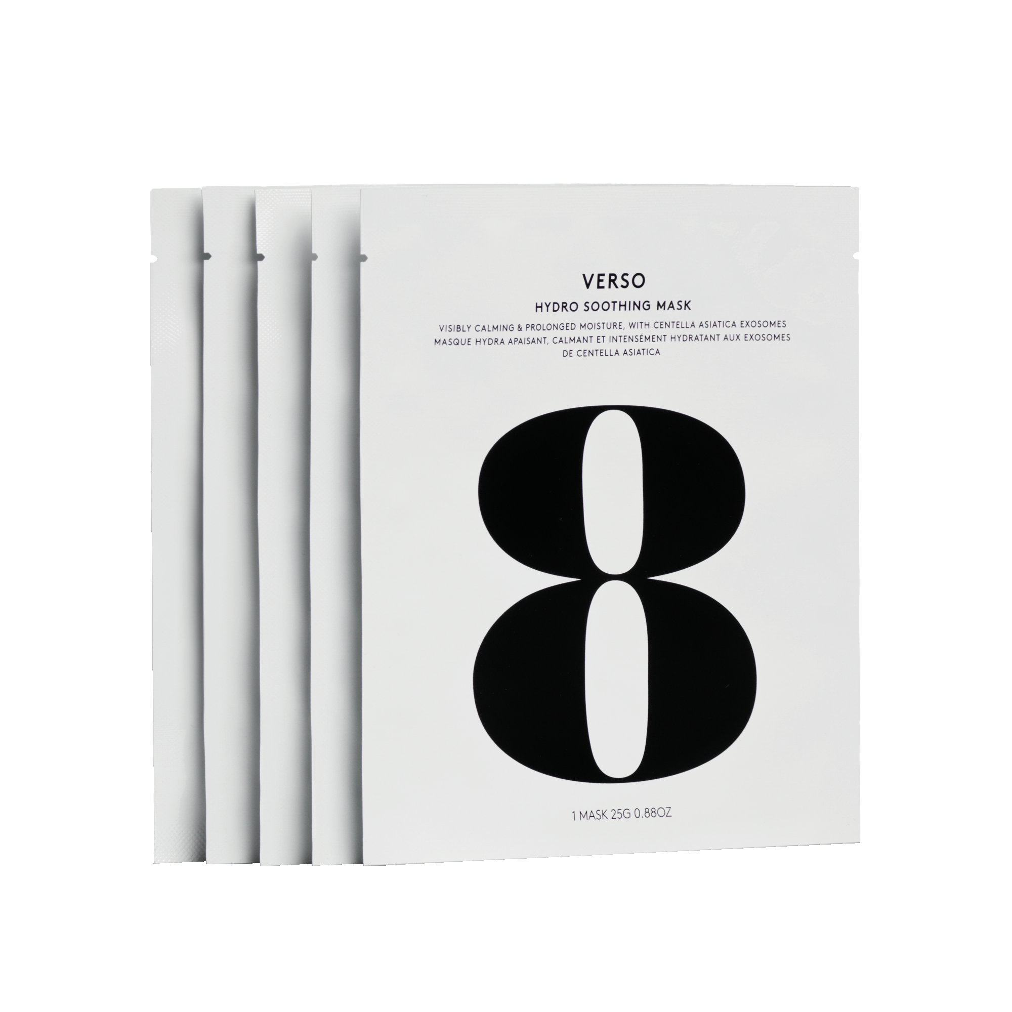 Verso - Hydro Soothing Mask 5 Pcs Nawilżająca hydrożelowa maska do twarzy z egzosomami Centella Asiatica 5 szt