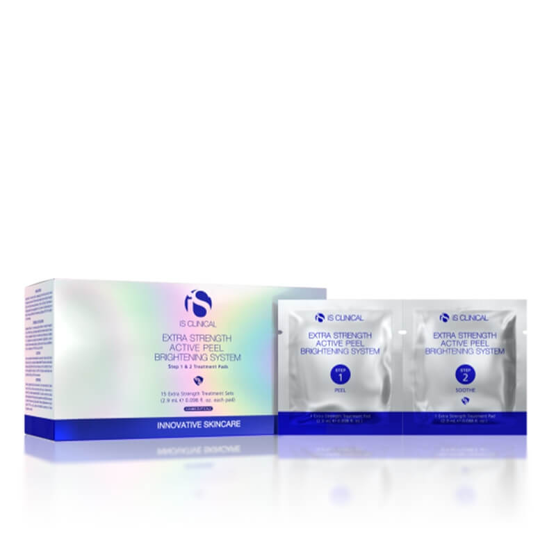 iS Clinical - Active Peel System System peelingujący "Intensywne oświetlenie" | Extra Strength Active Peel Brightening Dwuetapowy system złuszczający