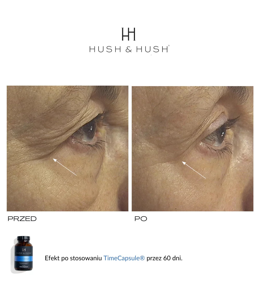 HUSH &amp; HUSH - TimeCapsule™ Antyoksydacyjny i przeciwstarzeniowy suplement diety 60 kap