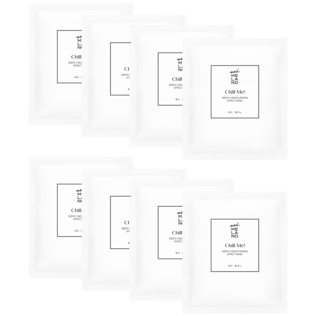 MedMelano  - Chill Me! Deeply Moisturizing Effect Mask Maska głęboko nawilżająca dla skóry zestresowanej 25,5g x 8 szt