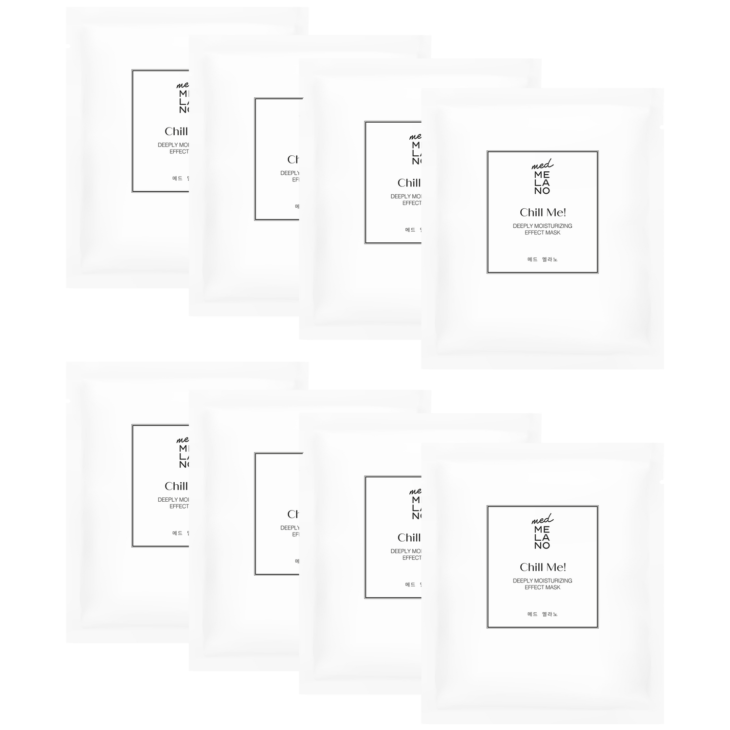 MedMelano  - Chill Me! Deeply Moisturizing Effect Mask Maska głęboko nawilżająca dla skóry zestresowanej 25,5g x 8 szt