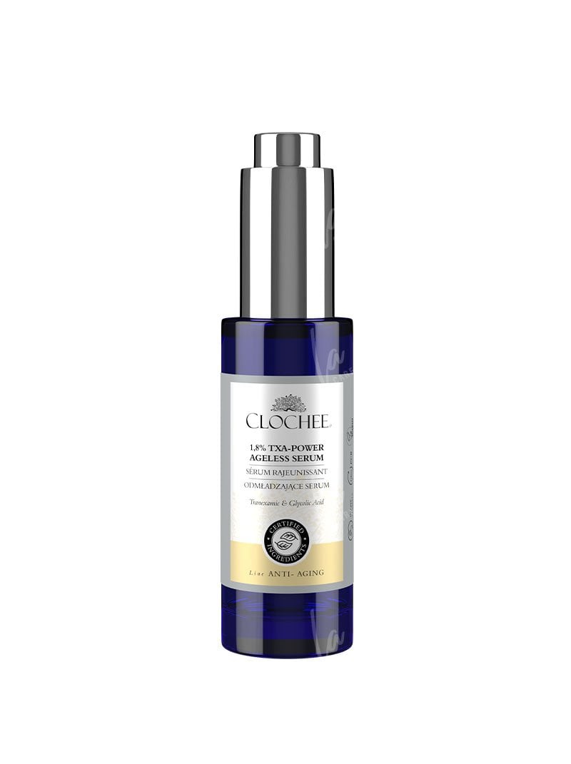 Clochee Clochee - TXA 1,8 - Power Ageless Serum TXA-Power odmładzające serum 30 ml — Składniki i ocena