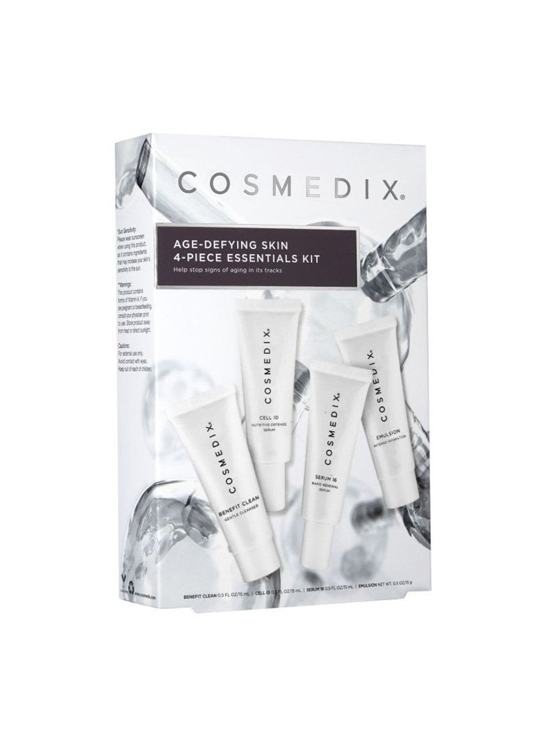 Cosmedix - Age-Defying Skin 4-piece Essentials Kit Pielęgnacyjny zestaw przeciwzmarszczkowy 4x 15 ml