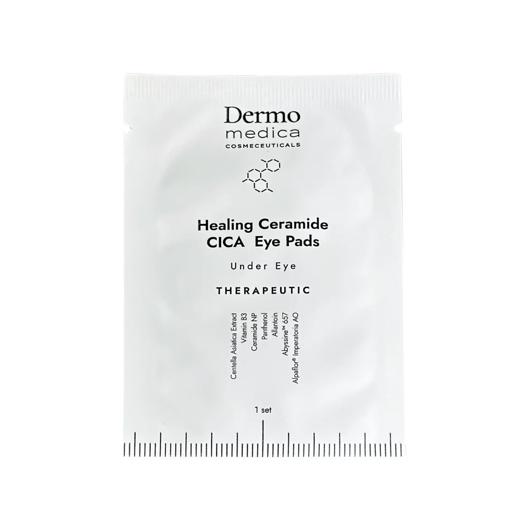 Dermomedica - Healing Ceramide Cica Eye Pads / Under Eye Nanocelulozowe płatki pod oczy o działaniu gojącym i przeciwstarzeniowym 1 para (2 szt.)