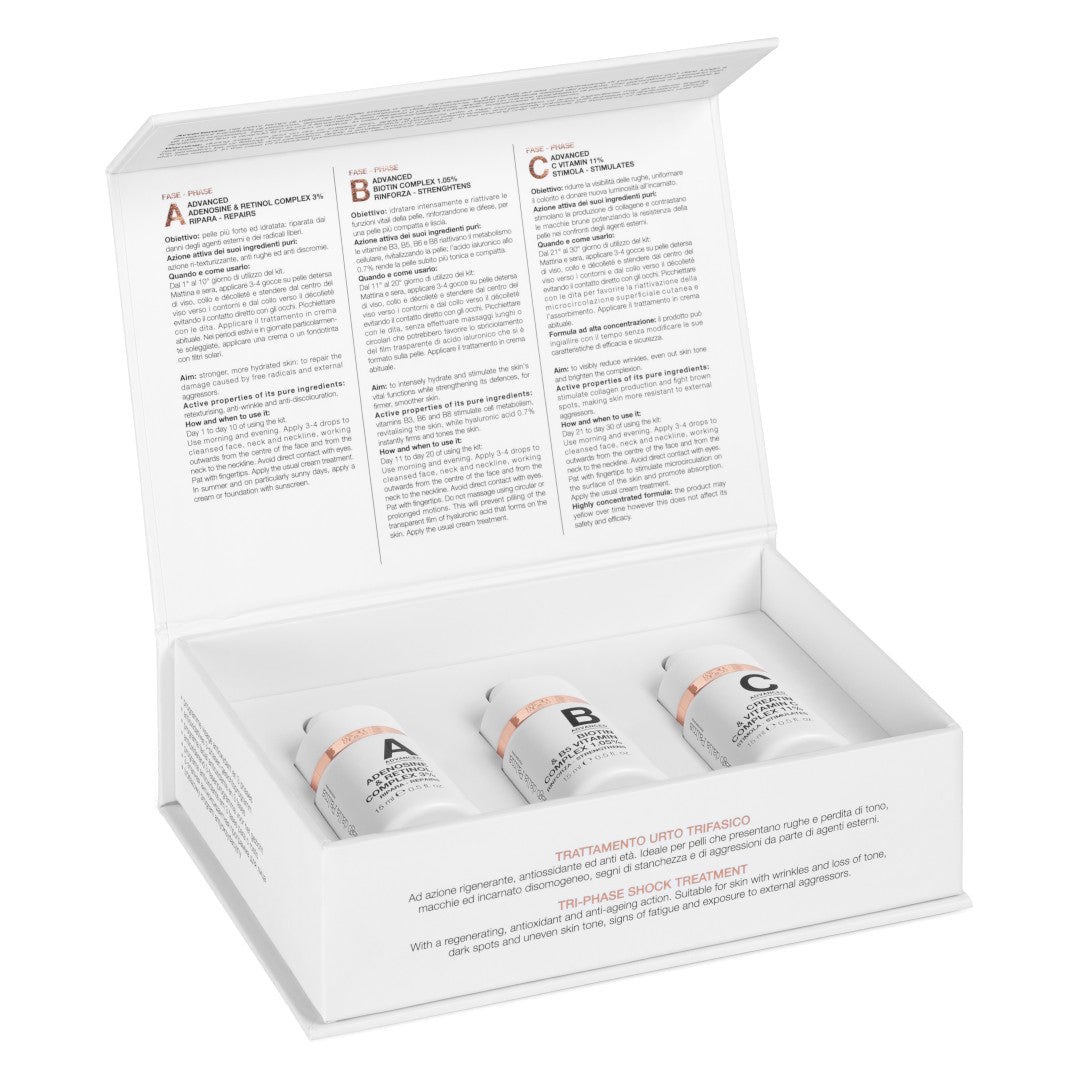 Diego dalla Palma - Perfection ABC 3 Phases Anti-Oxidant Face Program 30-dniowy program antyoksydacyjny 3 x 15ml