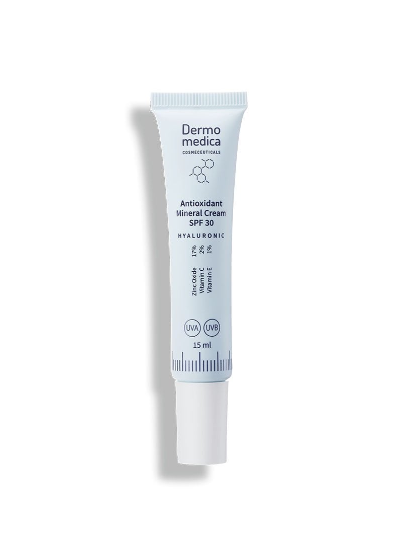 Dermomedica Dermomedica - Antioxidant mineral cream Przeciwstarzeniowy krem antyoksydacyjny z filtrem SPF 30 MINI 15 ml — Inhaltsstoffe i ocena
