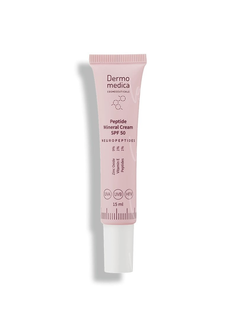 Dermomedica Dermomedica - Peptide Mineral Cream Peptydowy krem z wysoką ochroną mineralną SPF 50 MINI 15 ml