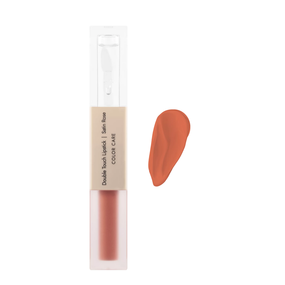 Dermomedica - Double Touch Lipstick Dwufazowa pomadka o ekstremalnej trwałości i zmysłowym połysku SATIN ROSE 2 x 1,72 ml
