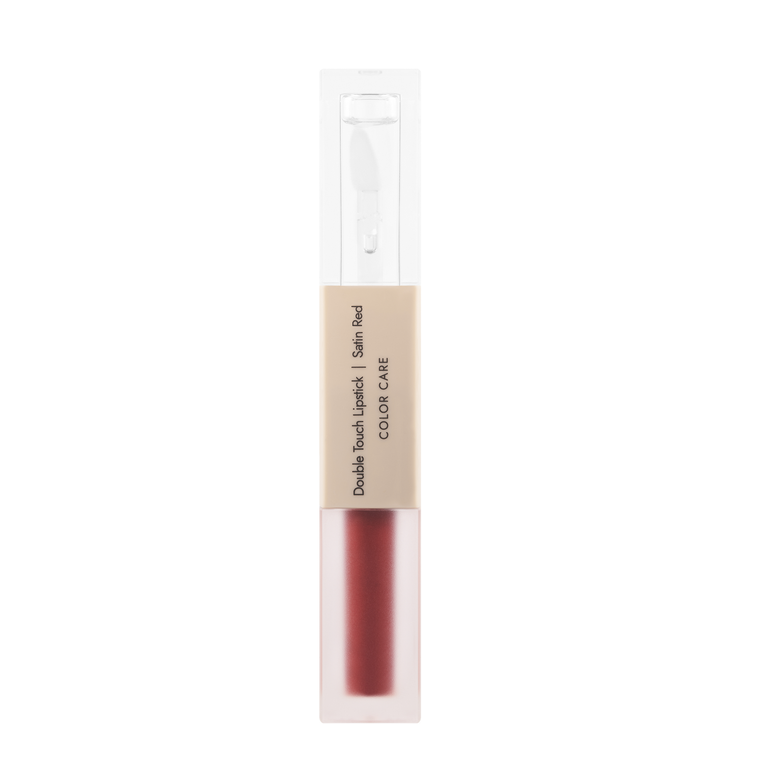 Dermomedica - Double Touch Lipstick Dwufazowa pomadka o ekstremalnej trwałości i zmysłowym połysku SATIN RED 2 x 1,72 ml