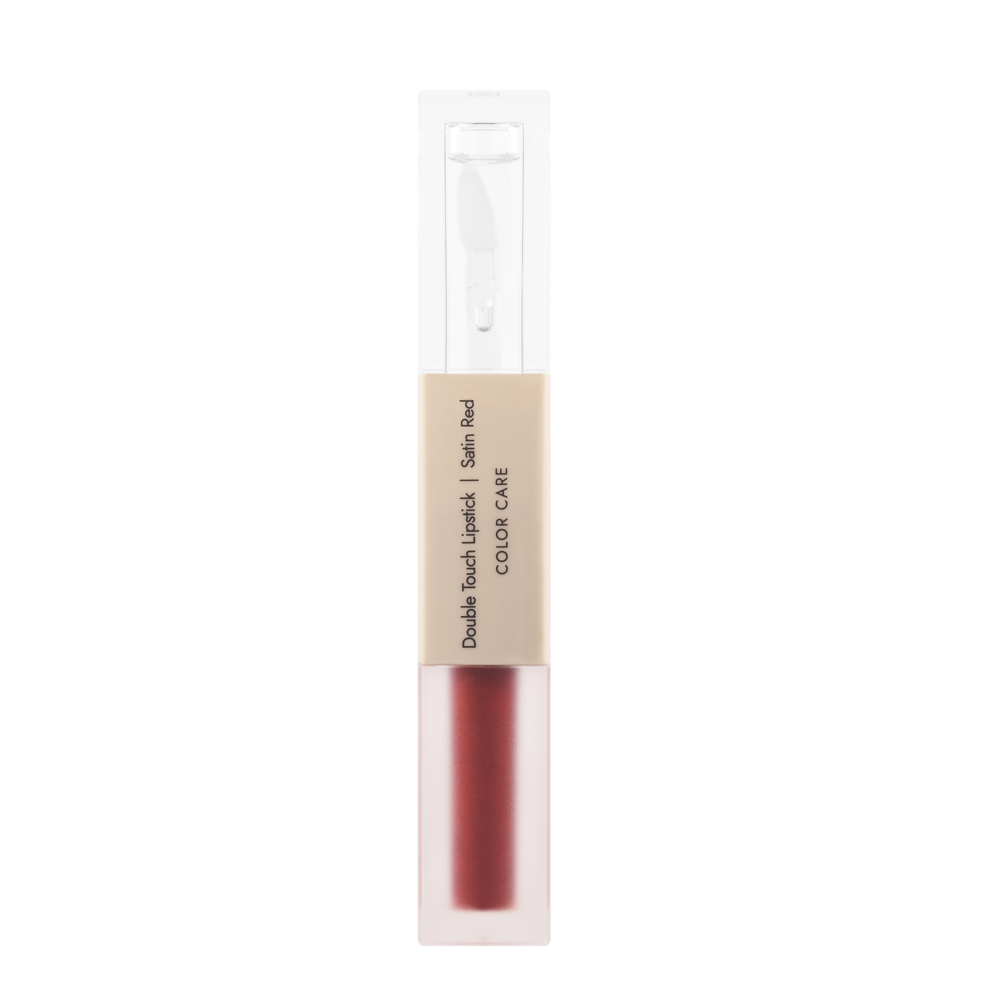 Dermomedica - Double Touch Lipstick Dwufazowa pomadka o ekstremalnej trwałości i zmysłowym połysku SATIN RED 2 x 1,72 ml