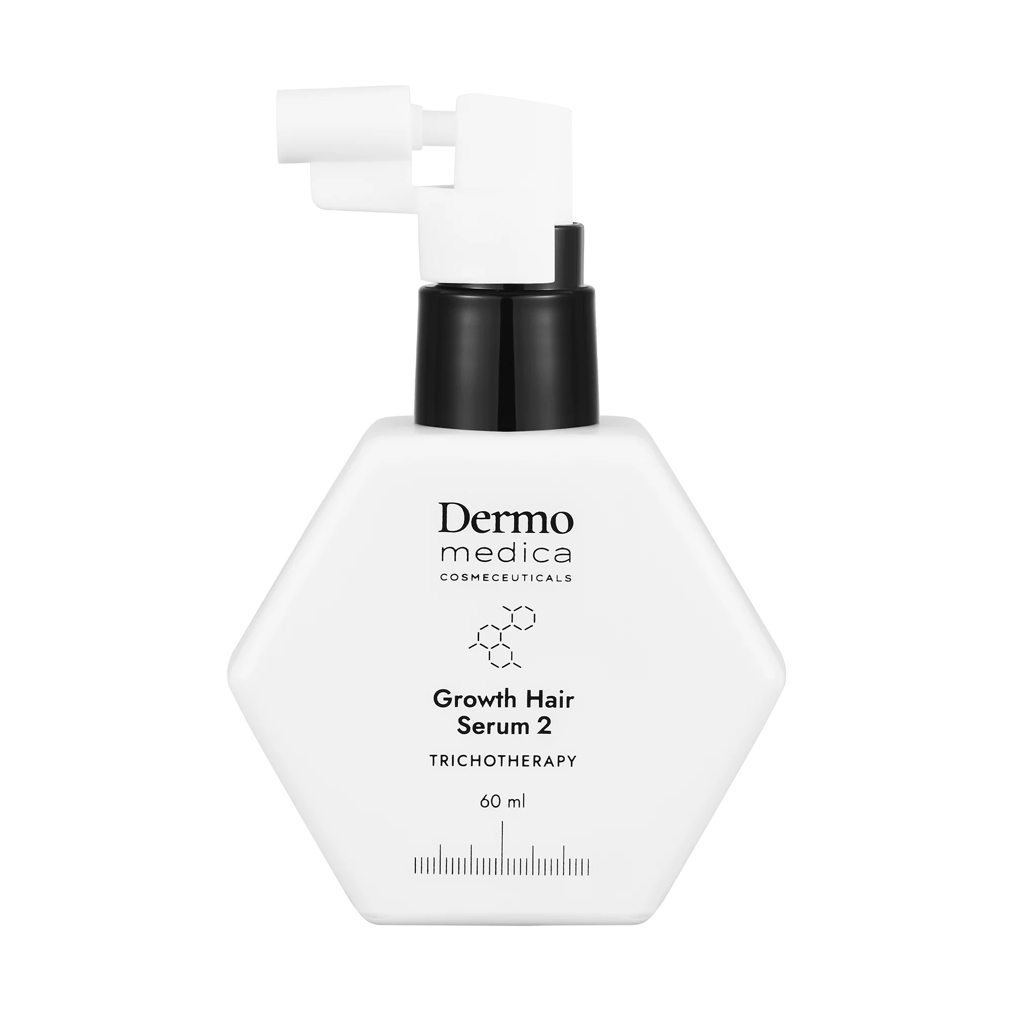 Dermomedica Dermomedica - Growth Hair Serum 2 Trychologiczne serum na porost włosów z aktywnymi czynnikami wzrostu i substancjami wzmacniającymi mikrobiom 60 ml