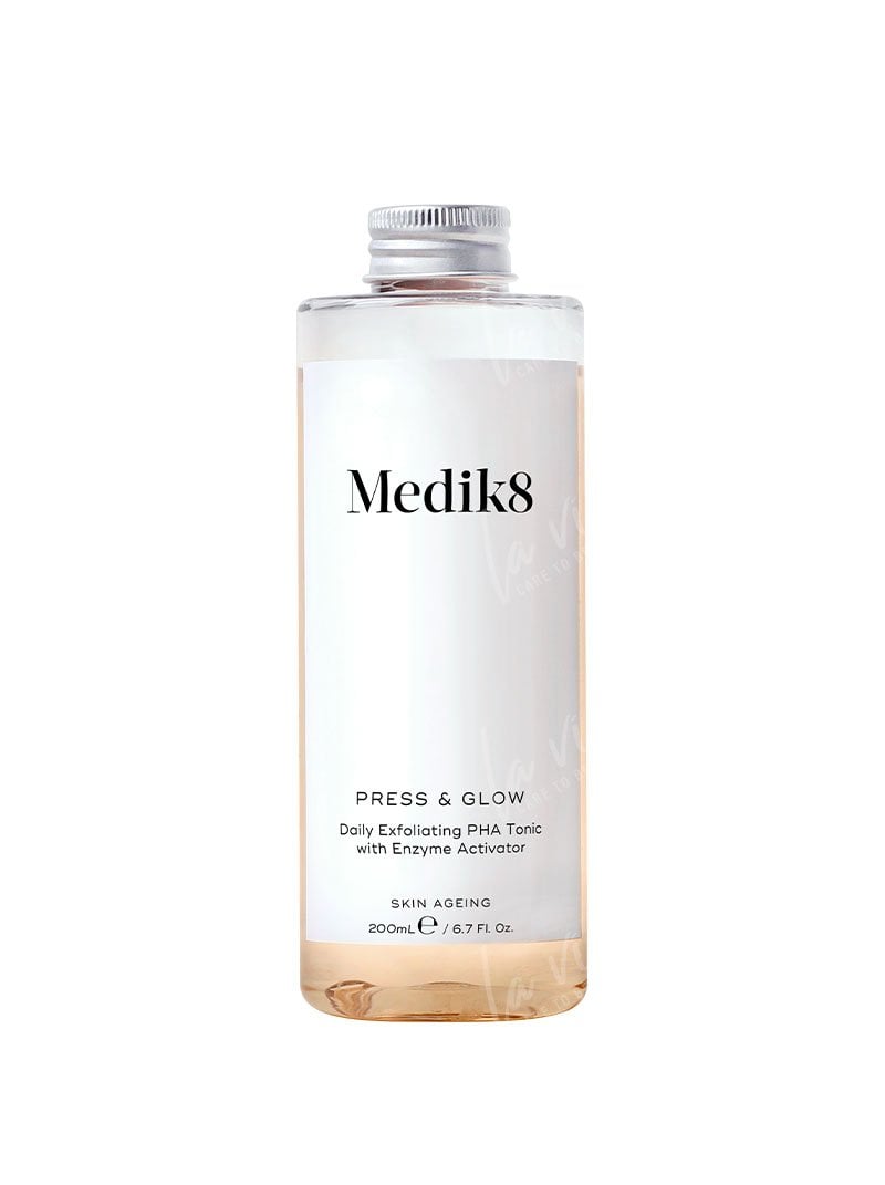 Medik8 Medik8 - Press & glow refill Tonik z kwasem PHA i aktywatorem enzymów złuszczających wkład 200 ml