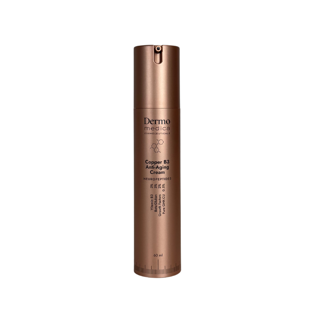 Dermomedica Dermomedica - Copper B3 Anti-Aging Cream Luksusowy krem z peptydami miedziowymi, niacynamidem i skwalanem 60 ml