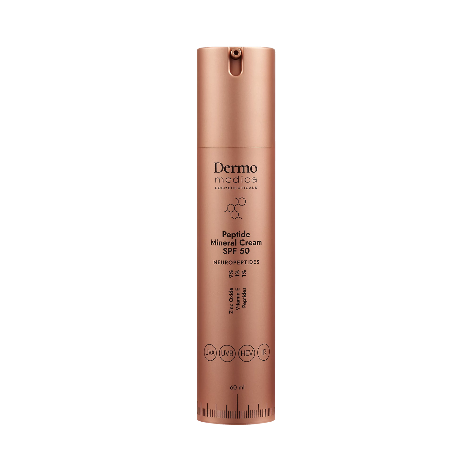 Dermomedica - Peptide Mineral Cream Peptydowy krem z wysoką ochroną mineralną SPF 50 60 ml