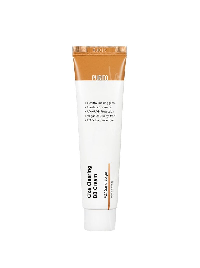 Purito Purito - Cica clearing BB cream #27 sand beige Krem BB cica odcień 27 30 ml piaskowy beż