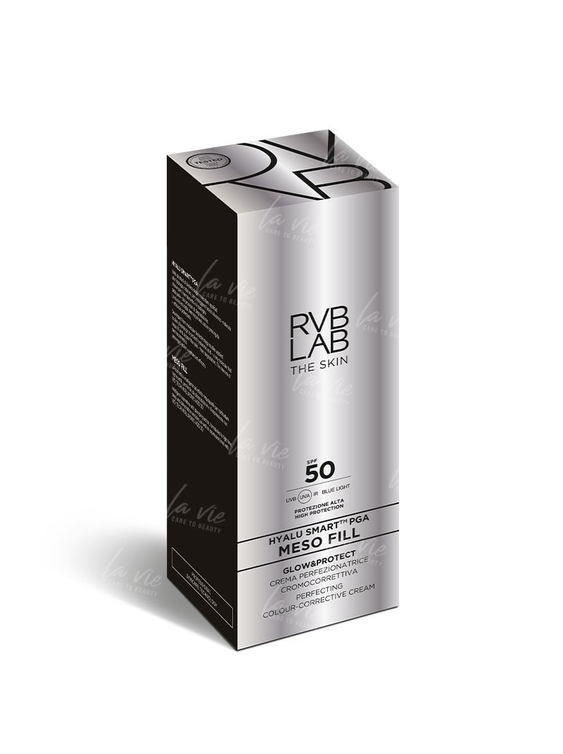 RVB-LAB-The-Skin-Meso-Fill-GlowProtect-Perfecting-Colour-corrective-Cream-Liftingujacy-krem-na-przebarwienia-SPF-50-50-ml-opakowanie