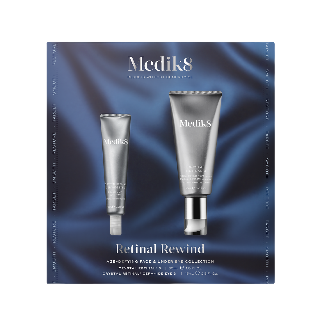 Medik8 - Retinal Rewind Zestaw Ujęrdniający i Wygładzający skórę twarzy i okolic oczu 30 ml 15 ml