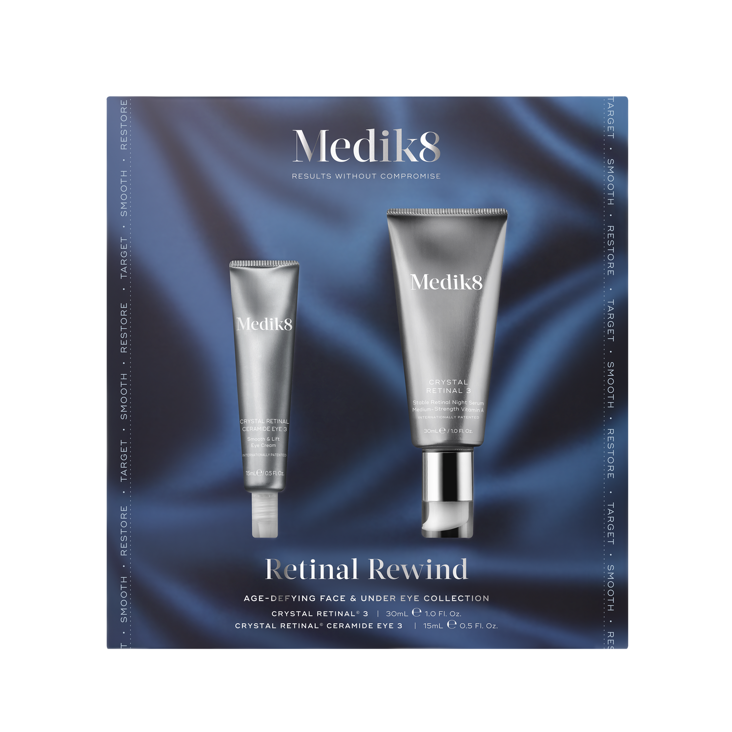 Medik8 - Retinal Rewind Zestaw Ujęrdniający i Wygładzający skórę twarzy i okolic oczu 30 ml 15 ml