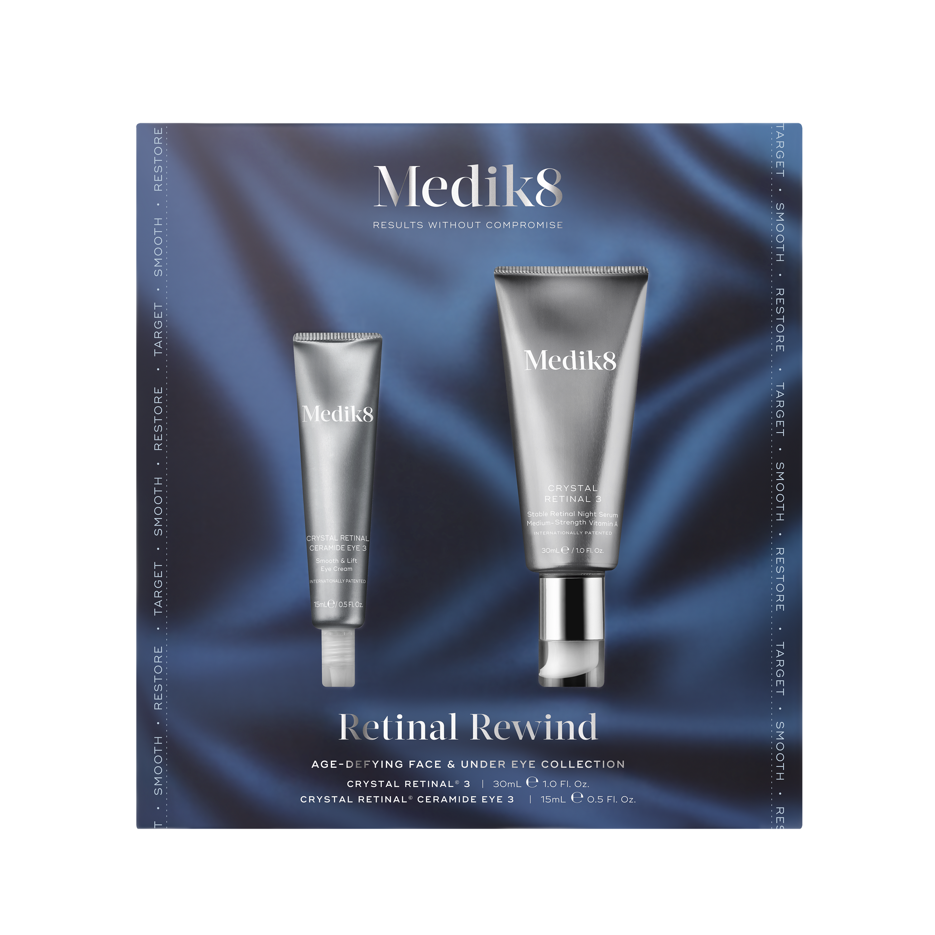 Medik8 - Retinal Rewind Zestaw Ujęrdniający i Wygładzający skórę twarzy i okolic oczu 30 ml 15 ml