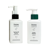 Dermomedica - Tea Tree Oil Cleanser + Azelaic Cleanser Zestaw Olejek myjący z wyciągiem z drzewka herbacianego + Żel do mycia z kwasem azelainowym 2x150 ml
