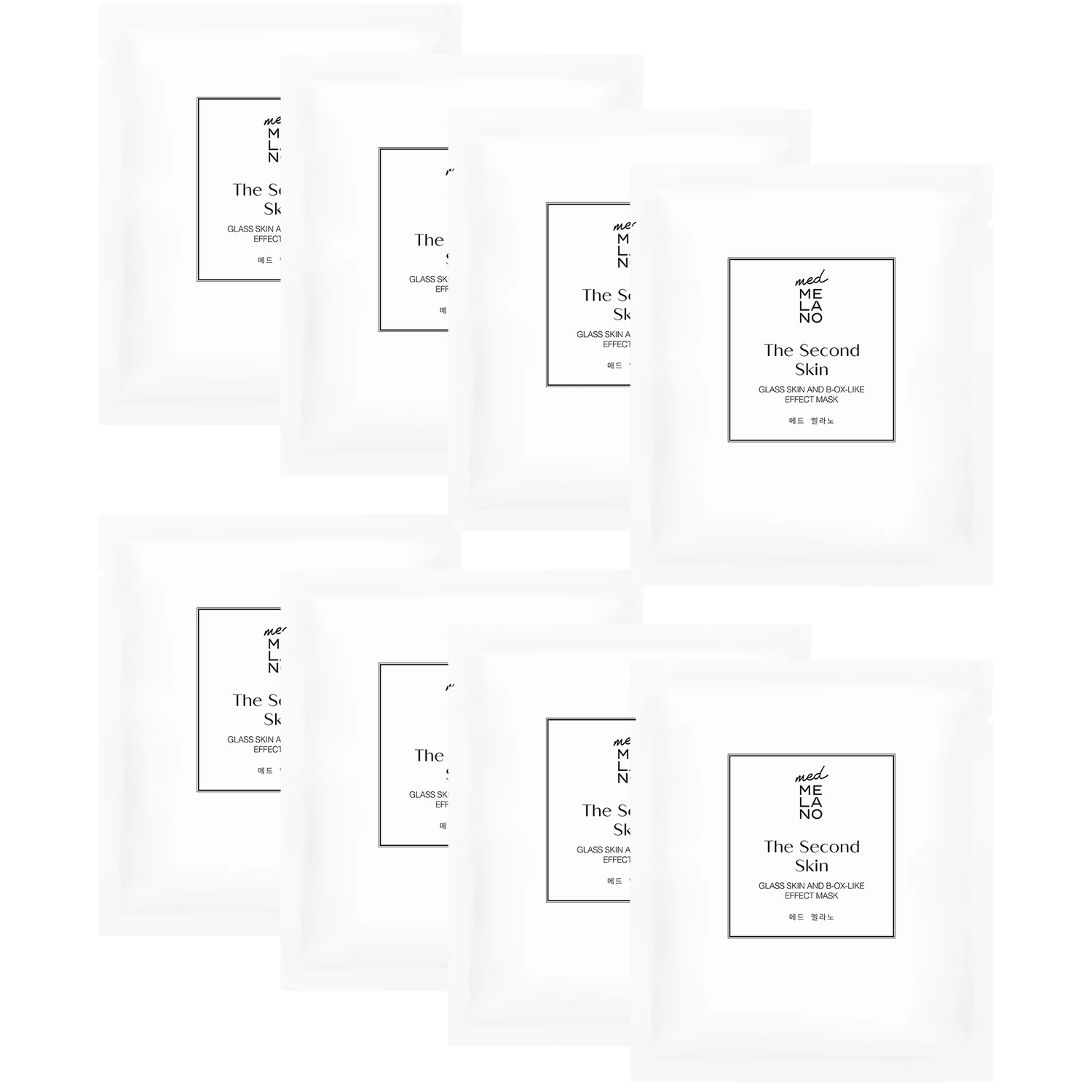 MedMelano - The Second Skin Glass Skin And B-OX-Like Effect Mask Maska dająca efekt drugiej skóry 34 g x 8 szt