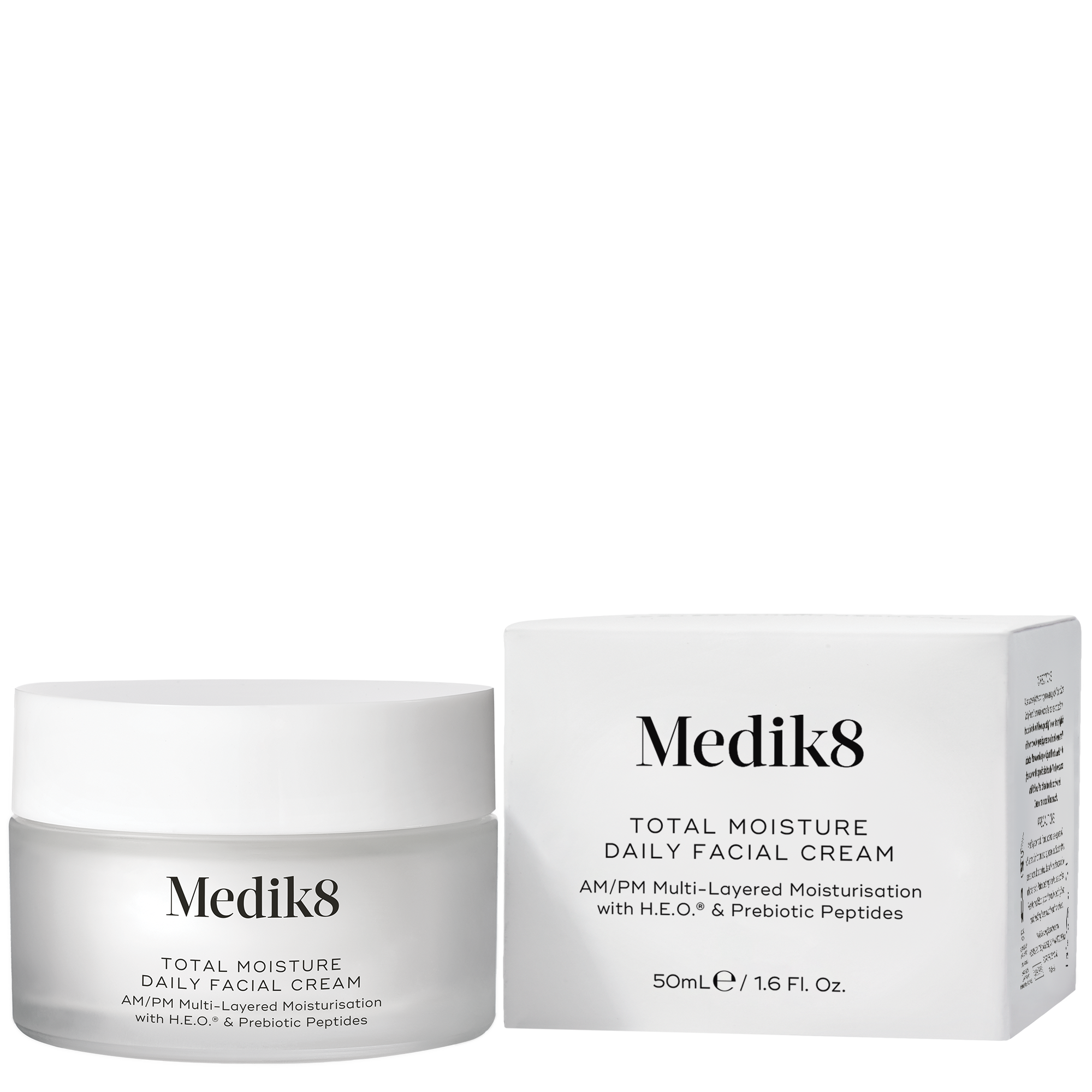 Medik8 Medik8 - Total Moisture Daily Facial Cream - Głęboko nawilżający krem na dzień i na noc z kompleksem H.E.O. oraz peptydem prebiotycznym 50 ml