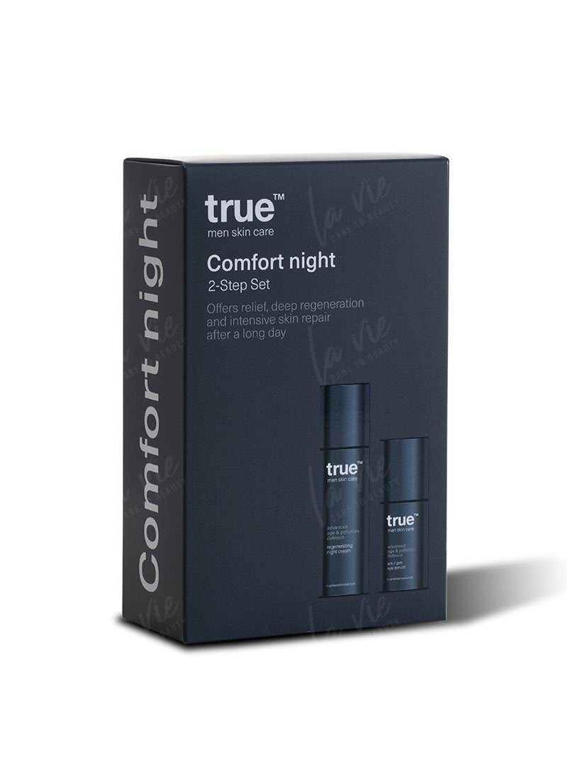 True - Comfort Night 2-Step Set  Krem regenerujący + Zaawansowane serum do okolic oczu am|po Zestaw 50 ml + 20 ml