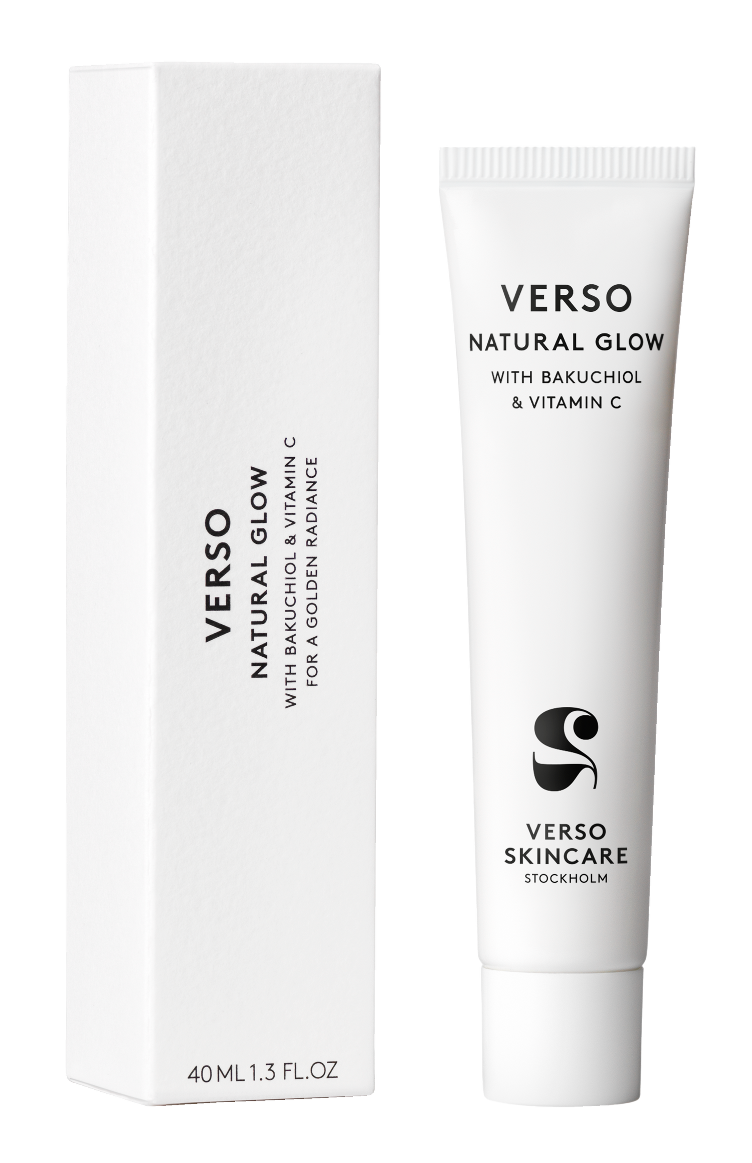 Verso - Natural Glow Bakuchiol Rozświetlający krem do twarzy na dzień z witaminą C i Bakuchiolem 40 ml