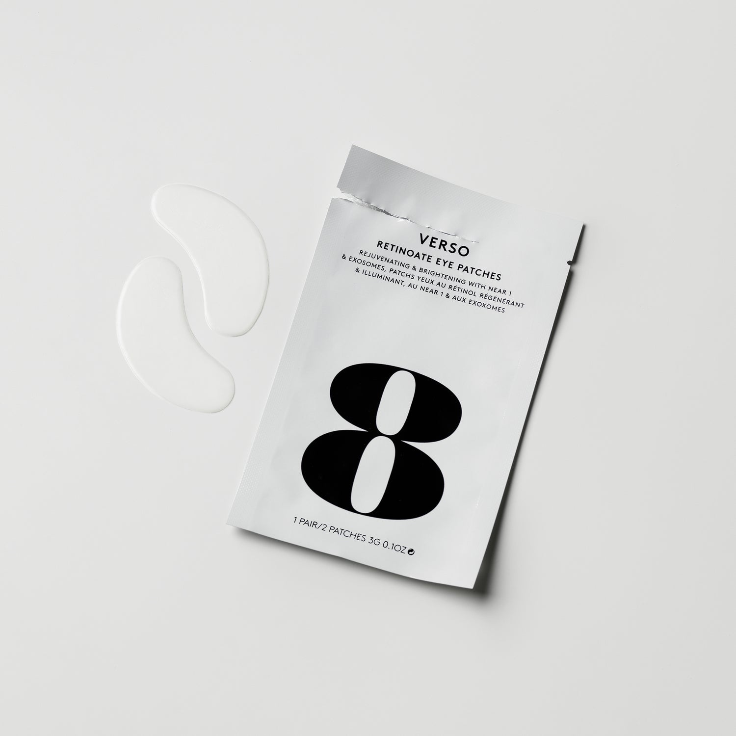 Verso - Retinoate Eye Patches 5 Pairs Odmładzające i rozjaśniające hydrożelowe płatki pod oczy z NEAR 1 i egzosomami 5 par