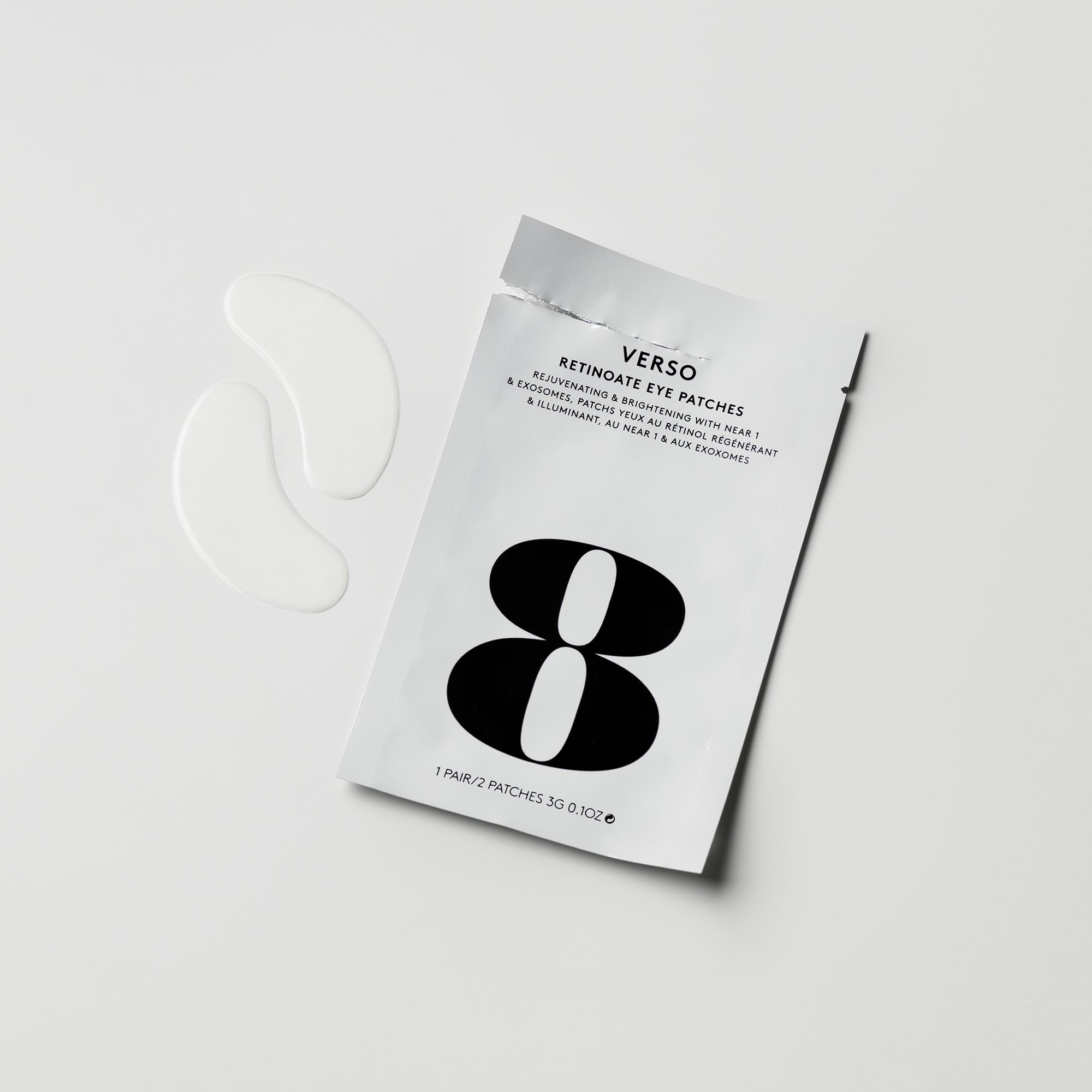 Verso - Retinoate Eye Patches 5 Pairs Odmładzające i rozjaśniające hydrożelowe płatki pod oczy z NEAR 1 i egzosomami 5 par