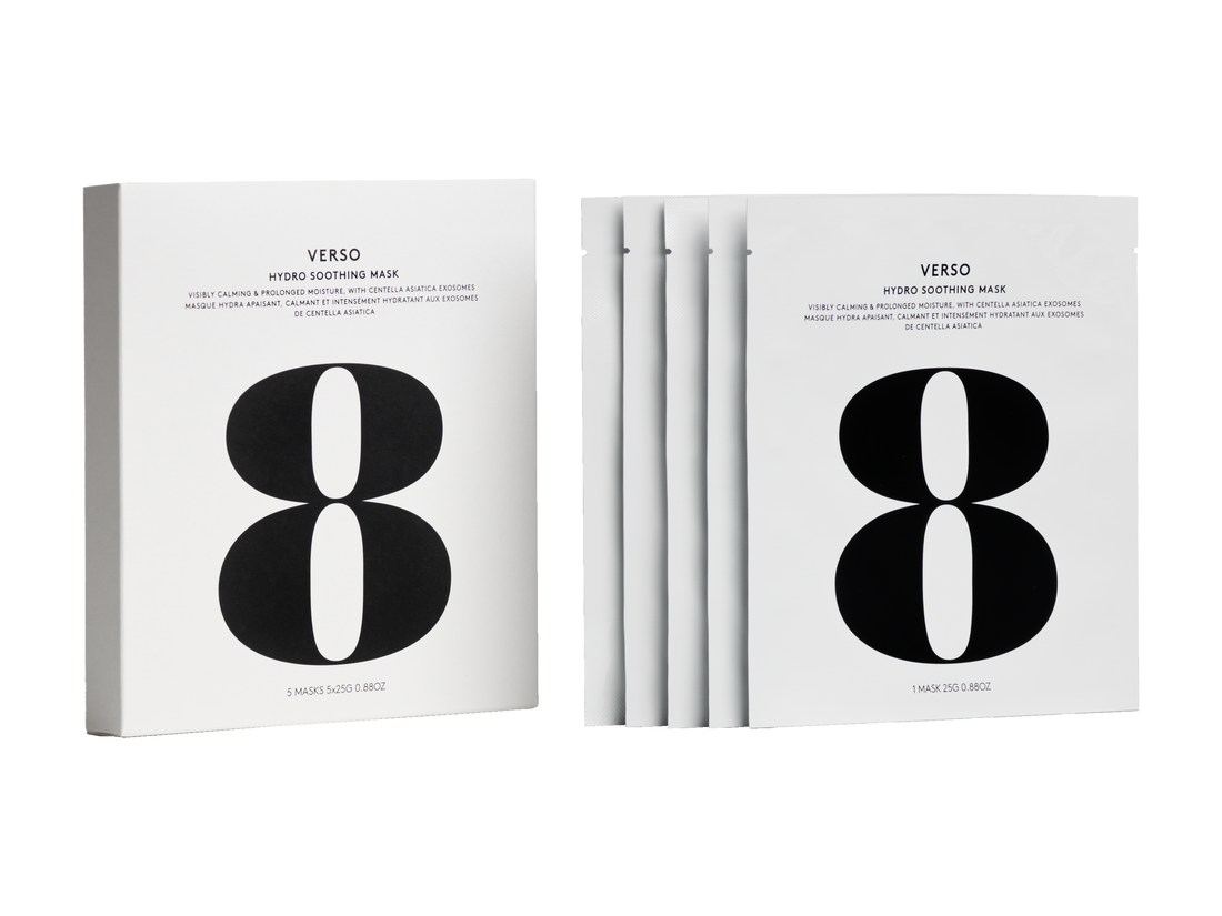 Verso - Hydro Soothing Mask 5 Pcs Nawilżająca hydrożelowa maska do twarzy z egzosomami Centella Asiatica 5 szt