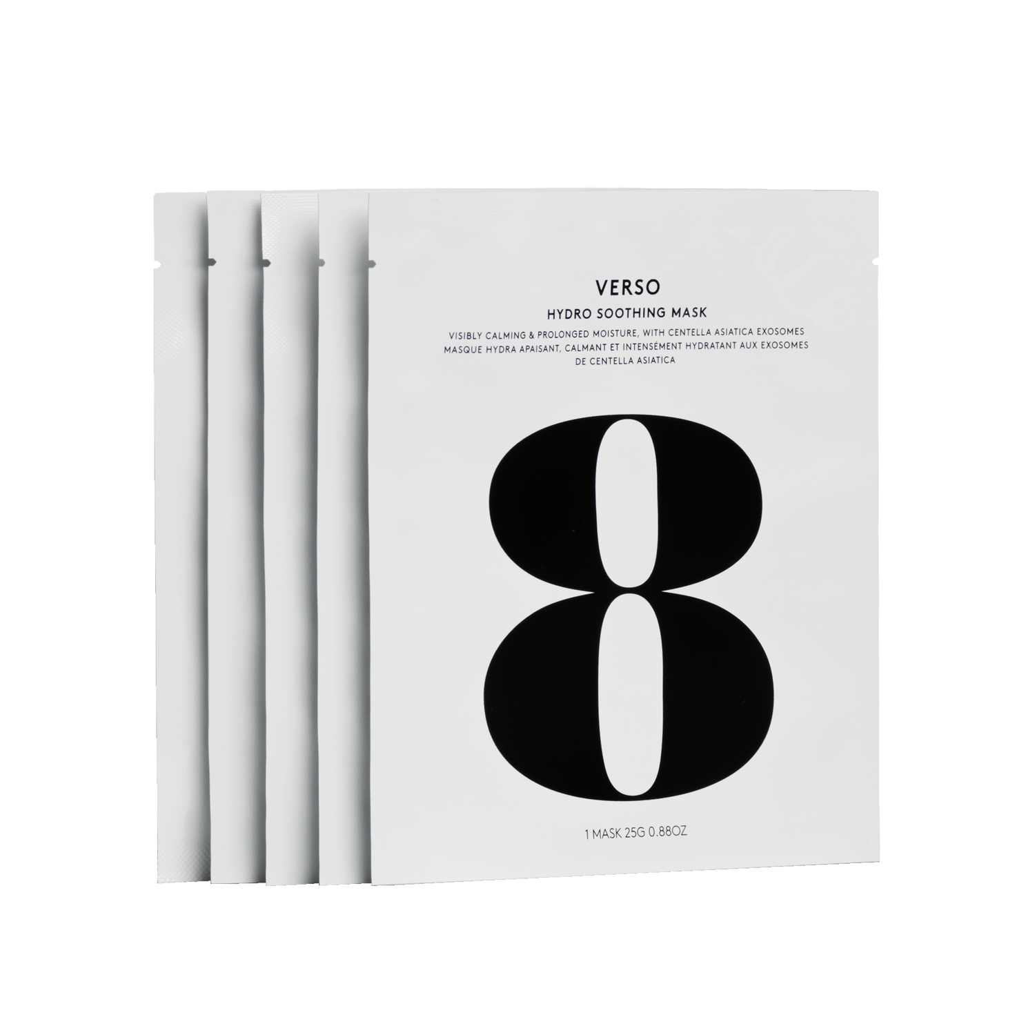 Verso - Hydro Soothing Mask 5 Pcs Nawilżająca hydrożelowa maska do twarzy z egzosomami Centella Asiatica 5 szt