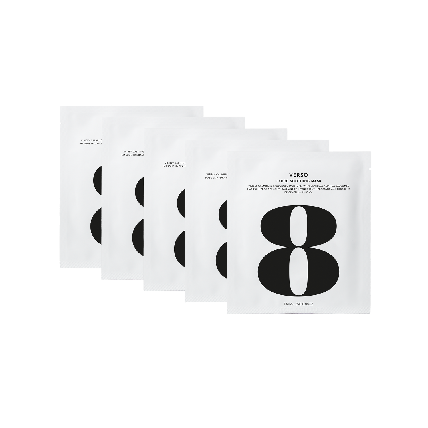 Verso - Hydro Soothing Mask 5 Pcs Nawilżająca hydrożelowa maska do twarzy z egzosomami Centella Asiatica 5 szt
