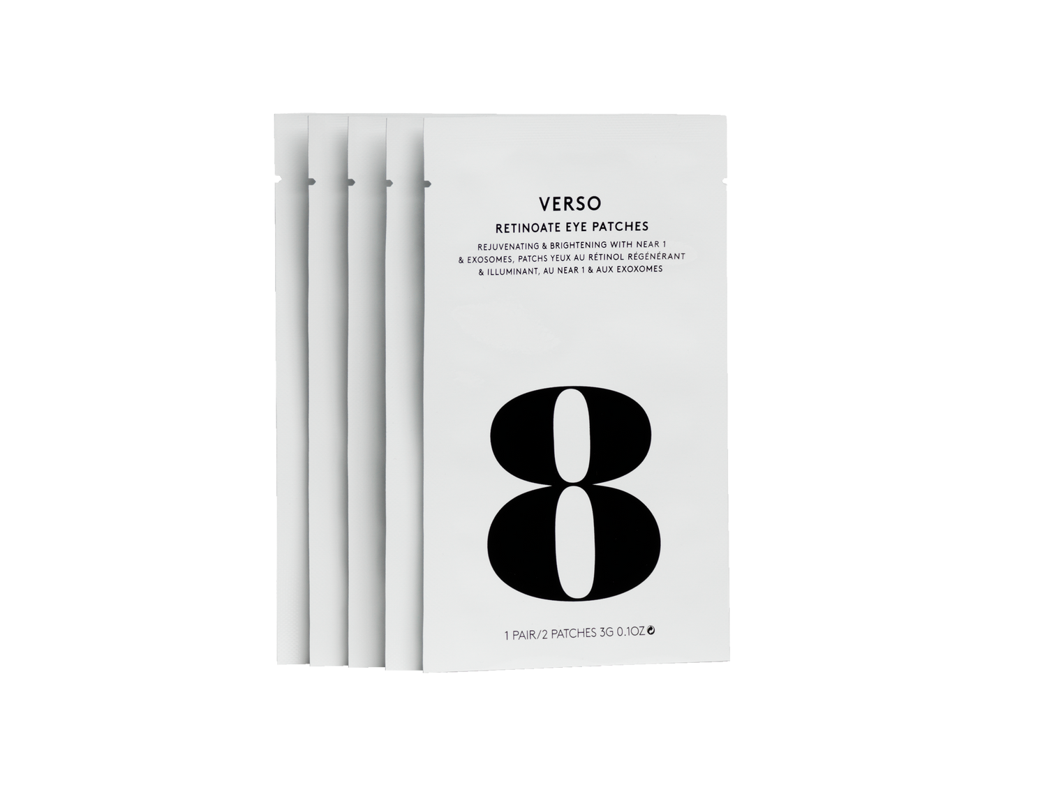 Verso - Retinoate Eye Patches 5 Pairs Odmładzające i rozjaśniające hydrożelowe płatki pod oczy z NEAR 1 i egzosomami 5 par