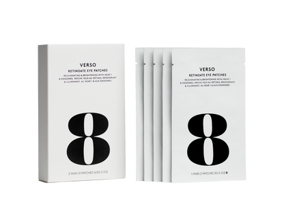 Verso - Retinoate Eye Patches 5 Pairs Odmładzające i rozjaśniające hydrożelowe płatki pod oczy z NEAR 1 i egzosomami 5 par