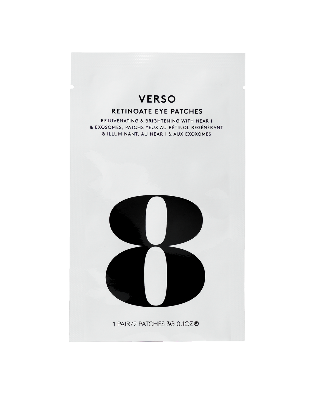 Verso - Retinoate Eye Patches Single Odmładzające i rozjaśniające hydrożelowe płatki pod oczy z NEAR 1 i egzosomami 1 para