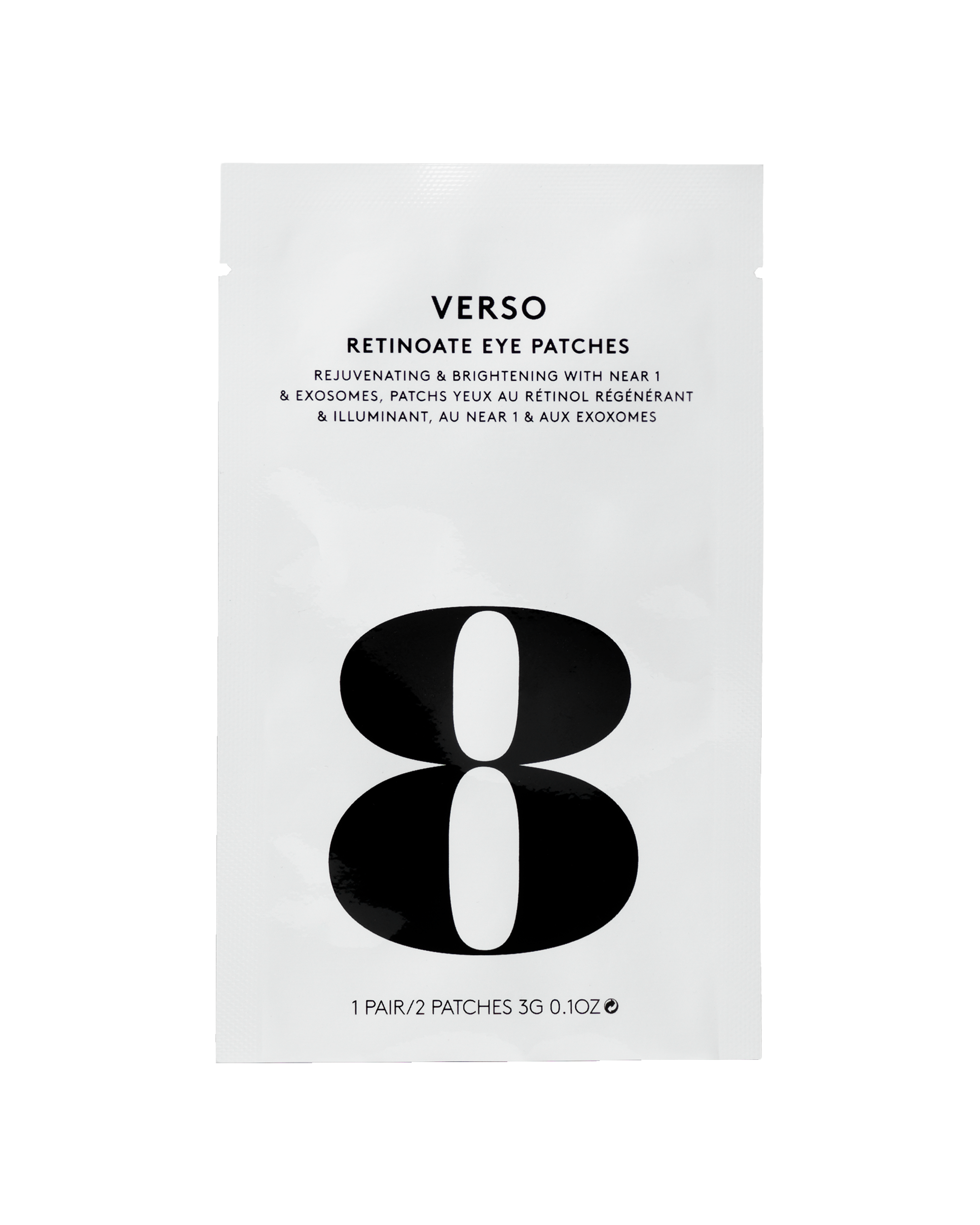 Verso - Retinoate Eye Patches Single Odmładzające i rozjaśniające hydrożelowe płatki pod oczy z NEAR 1 i egzosomami 1 para