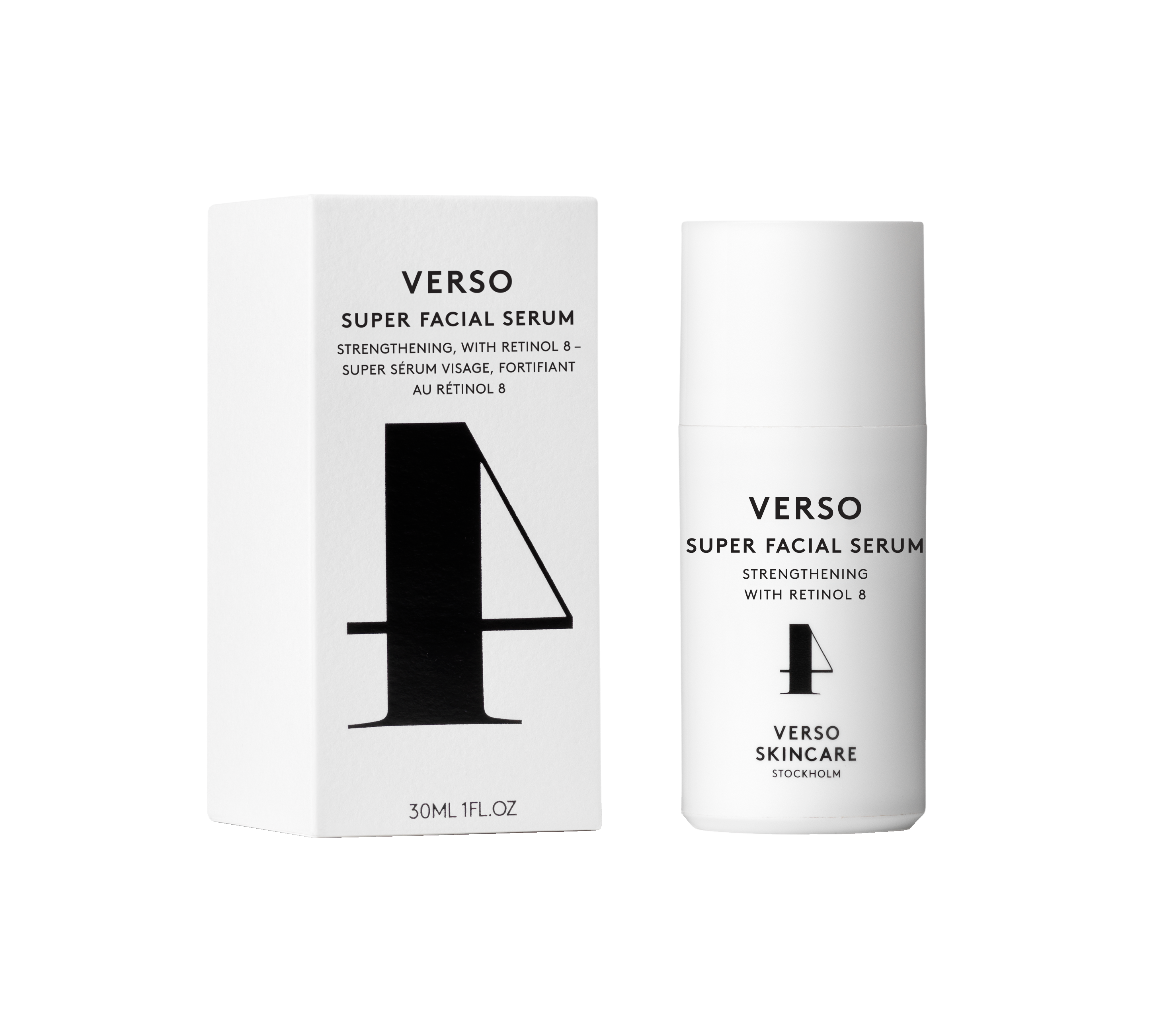 Verso - Super Facial Serum Strengthening Retinol 8 Serum intensywnie odmładzające i wzmacniające skórę z Retinol 8 i peptydami 30 ml