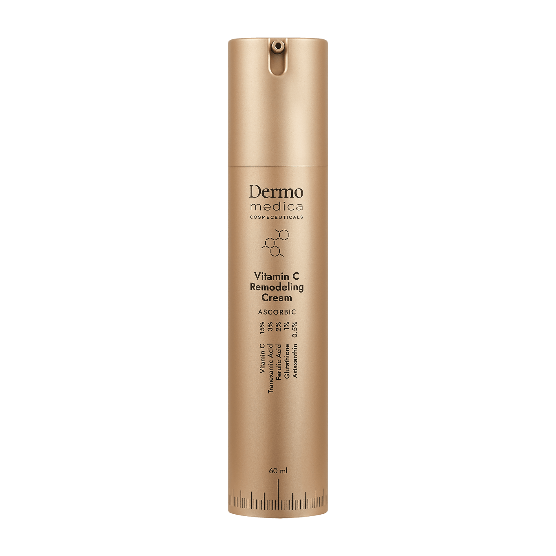 Dermomedica Dermomedica - Vitamin C Remodeling Cream Luksusowy krem z witaminą C (w formie amfifilowej), kwasem traneksamowym, kwasem ferulowym i glutationem 60 ml — Inhaltsstoffe i ocena
