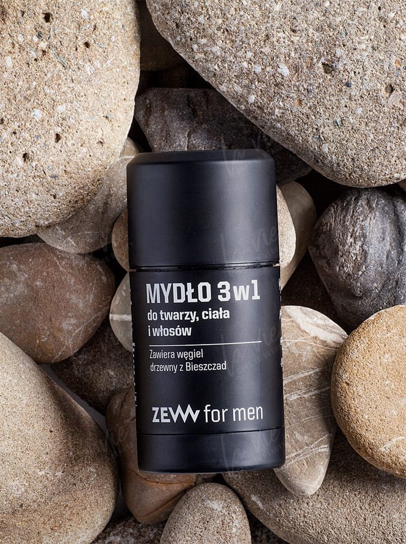 Mydło 3 w 1 z węglem drzewnym