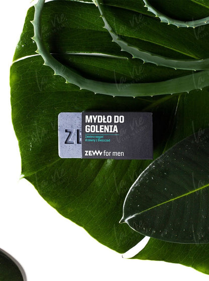 Mydło do golenia z węglem drzewnym