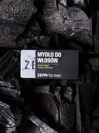 Mydło do włosów z węglem drzewnym