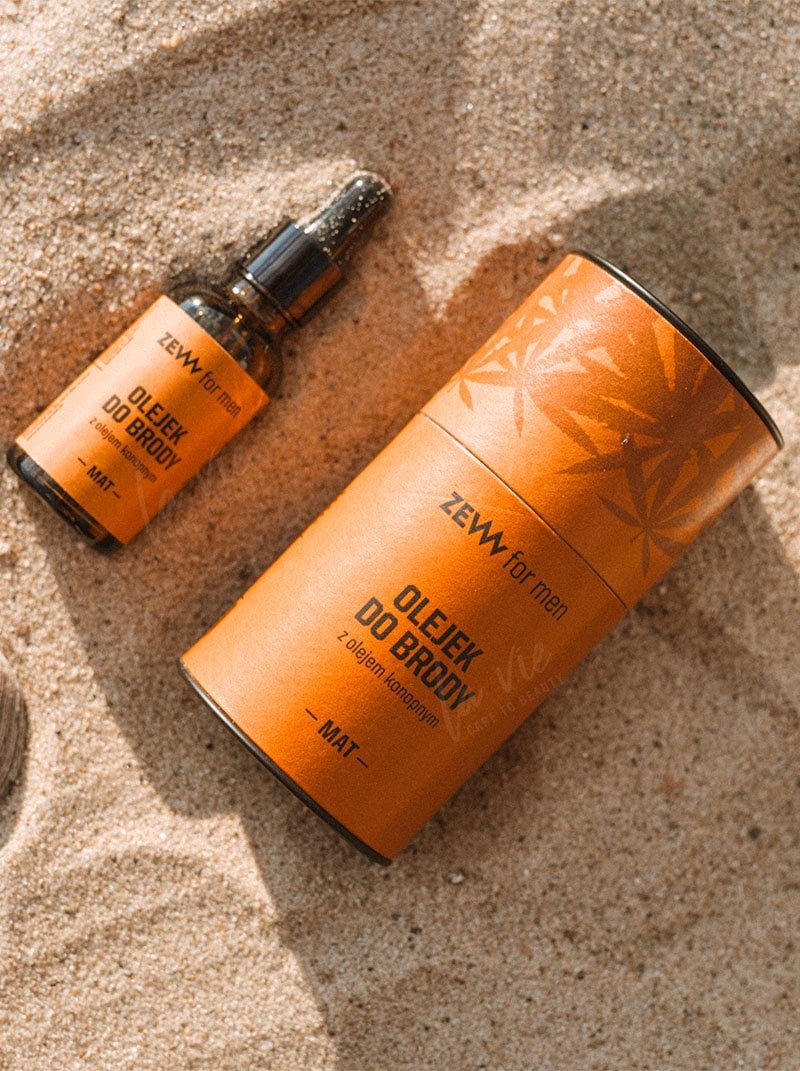 Olejek do brody z olejem konopnym