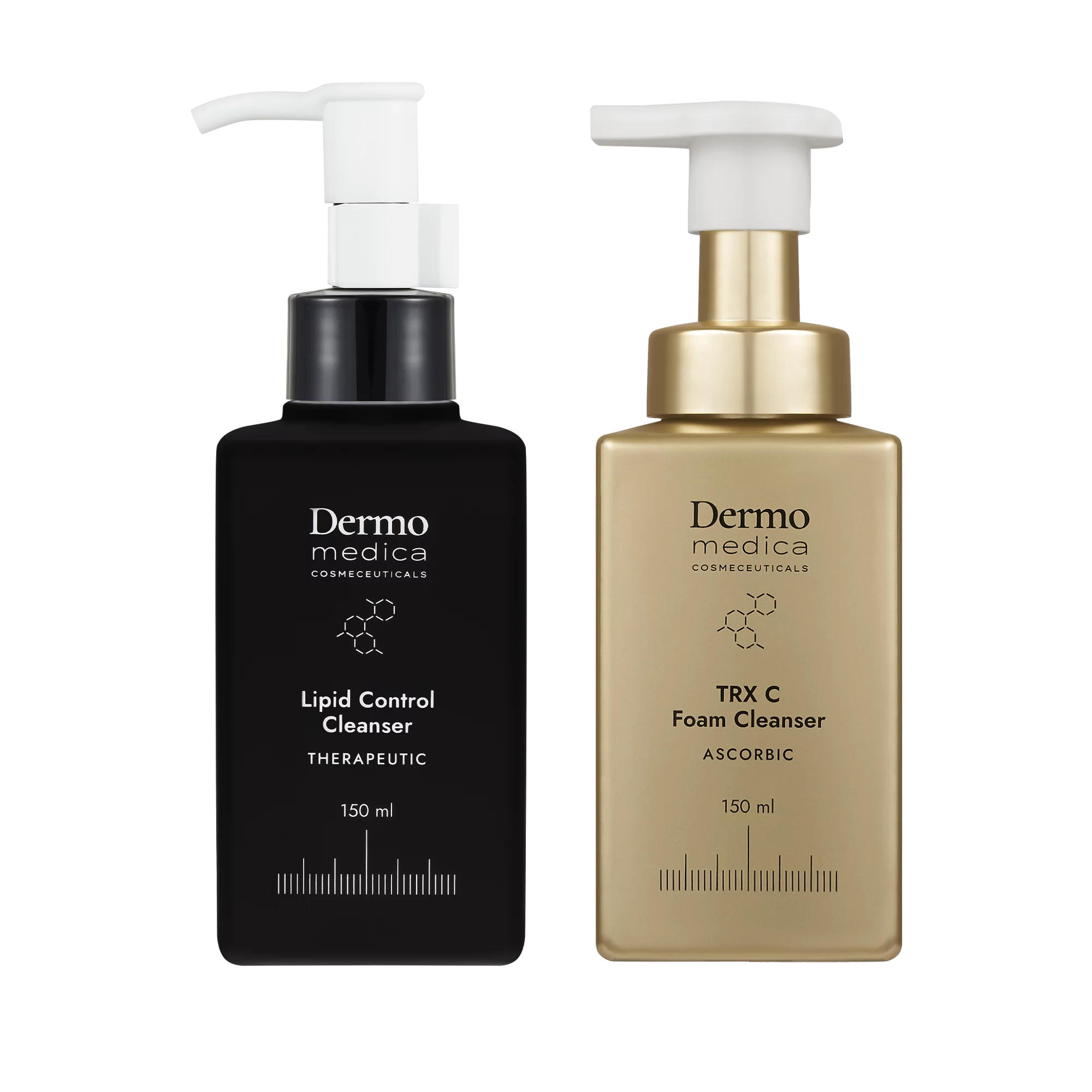 Dermomedica Dermomedica - Zestaw Lipid Control Cleanser + TRX C Foam Cleanser - Zestaw olejeku hydrofilowego do mycia oraz pianki do mycia z witamina C 2x150 ml