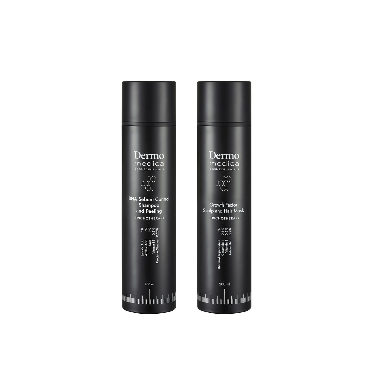 Dermomedica - BHA Sebum Control Shampoo + Growth Factor Scalp and Hair Mask Zestaw