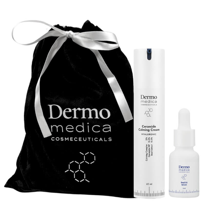Dermomedica Dermomedica - Ceramide Calming Cream 60 ml + Snail B3 Serum Odżywczy krem ceramidowy 60 ml i Serum z witaminą B3 i śluzem ślimaka MINI 15 ml